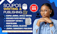 do scupos writing and journal publishing