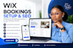 set up a professional wix bookings appointment scheduling system, wix API
