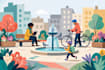 make flat vector illustrations