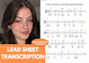 create a lead sheet with melody, chords and lyrics