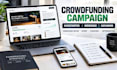create kickstarter, indiegogo gofundme crowdfunding