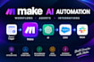 build make com ai automation workflows, agents and integrations