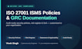 write iso 27001 policies and grc compliance documentation