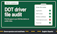 audit dot driver qualification files for fmcsa compliance