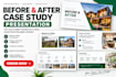 design before and after case study presentation, portfolio and project deck