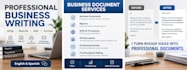 professionally write, rewrite and format business documents