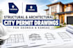 create structural city permit drawings for georgia and kensas
