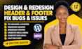 design header and footer