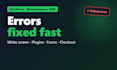 fix wordpress errors bugs and plugin issues
