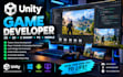 develop a professional 2d 3d unity game for mobile and PC