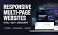 create a responsive multi page website
