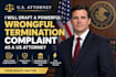 draft a wrongful termination complaint as a US attorney
