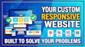 create custom website development using HTML, CSS and javascript
