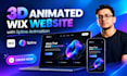 design a 3d animated wix website with spline animation