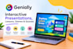 create an interactive genially presentation, lesson, game or quiz