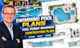 design swimming pool plans, pool permit drawings and construction plan