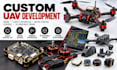 develop custom uav, flight controller, motor control, sensors 3d printable drone