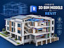 create 3d bim models in revit with 4d, 5d, QA qc and bim implementation