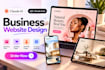 design and build a stunning business website using claude ai