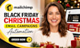 setup mailchimp black friday christmas email campaigns automation