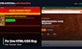 fix one HTML or CSS bug on your webpage
