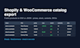 export public shopify or woocommerce product catalogs to CSV