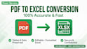 convert pdf and image to excel accurately in 2 hours