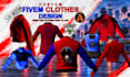 model custom fivem clothing, vrchat clothes, fivem kuttes  3d clothe  eup fivem