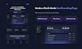 design a modern dark mode saas landing page in figma using auto layout