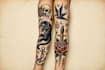 create a bold american traditional tattoo design