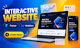 design an interactive landing page framer webflow one page website