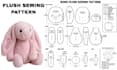 create plush sewing pattern stuffed animal toy techpack step by step instruction