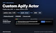 build a custom apify actor to scrape or collect public data