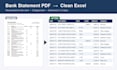 convert bank statement pdfs to clean, reconciled excel spreadsheets