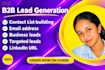 build targeted b2b leads with email and linkdin urls