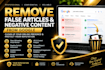 remove false articles and negative content from google