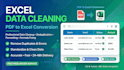 clean excel data, remove duplicates and convert PDF to excel