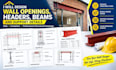 design new wall openings, headers, beams and support details
