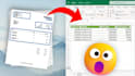 convert scanned invoices and receipts PDF to excel