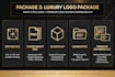 design luxury minimalist gold for boutique