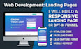 build a responsive landing page or opt in funnel in HTML CSS