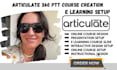 create articulate 360 elearning online course instructional course design