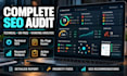 full SEO audit for technical, on page and search issues