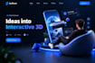 3d interactive website 3d landing page spline 3d scrolling animation threejs css