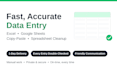 do fast data entry, copy paste, and excel clean up
