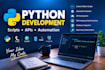 develop python scripts automation apis and backend solutions