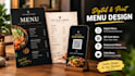 design digital menu, qr code menu, restaurant menu, cafe menu