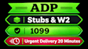 do stubs and w2 for you and your employee