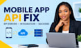fix mobile app API integration and backend errors