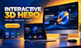 create an interactive 3d hero section with spline webflow and gsap webgl threejs